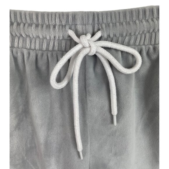 Rue 21 Womens Size Medium Gray Velour Velvety Drawstring Shorts - Picture 2 of 9